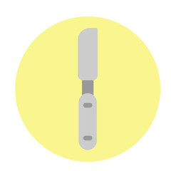 Butter Knife Vector Flat Icon Design