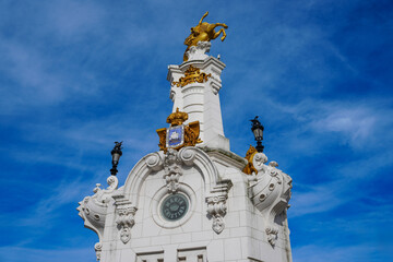 Detail of the Maria Christina bridge tower