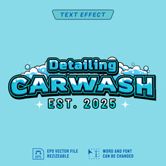Car wash theme Text Effect