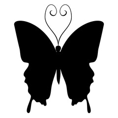 Butterflies silhouettes. Butterfly Silhouettes Vector Illustration. showcases a collection of butterfly silhouette , butterflies are perfect for backgrounds, patterns, and designs. ethereal display of