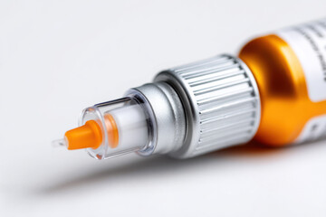 Nasal spray isolated on white background