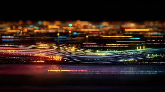 Fiber optic communication connects the world.