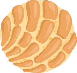 Mexican Puerquito Pan Dulce Illustration, Hand Drawn Sweet Bread Clipart, Traditional Bakery Line Art