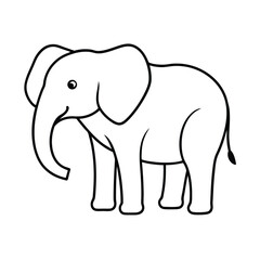 Fototapeta premium elephant vector illustration