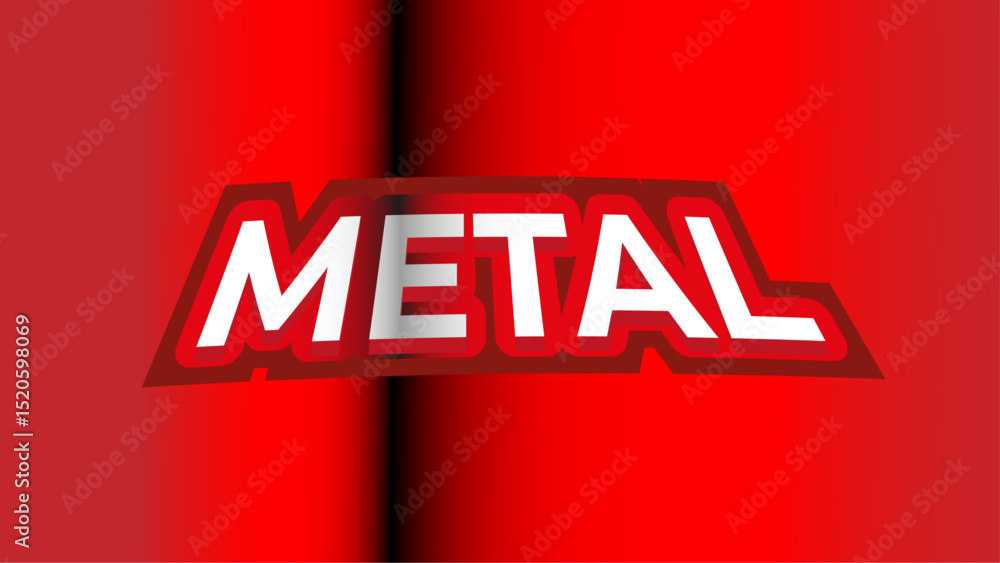 Poster text effect font editable typography 3d in red background