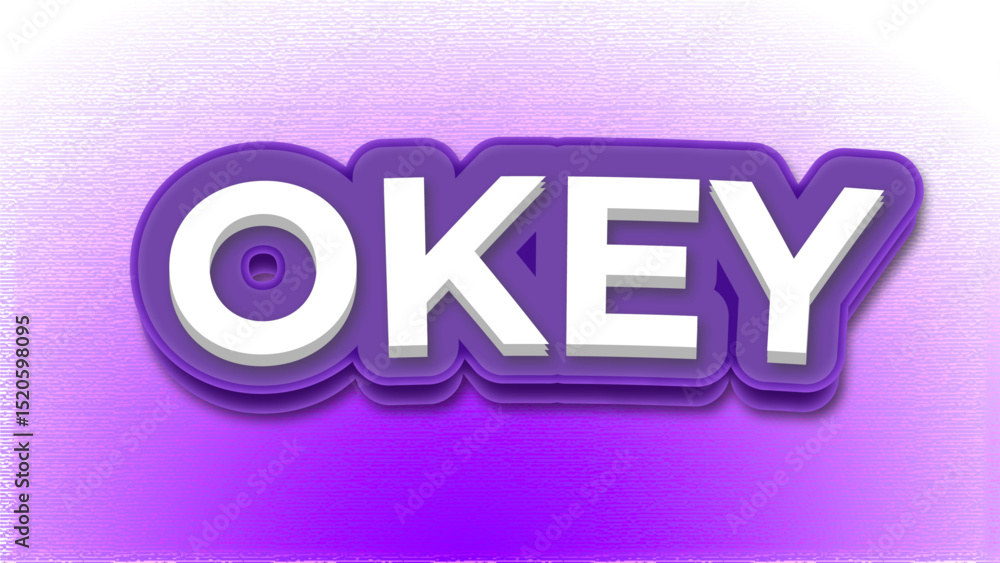 Poster text effect font editable typography 3d in purple background