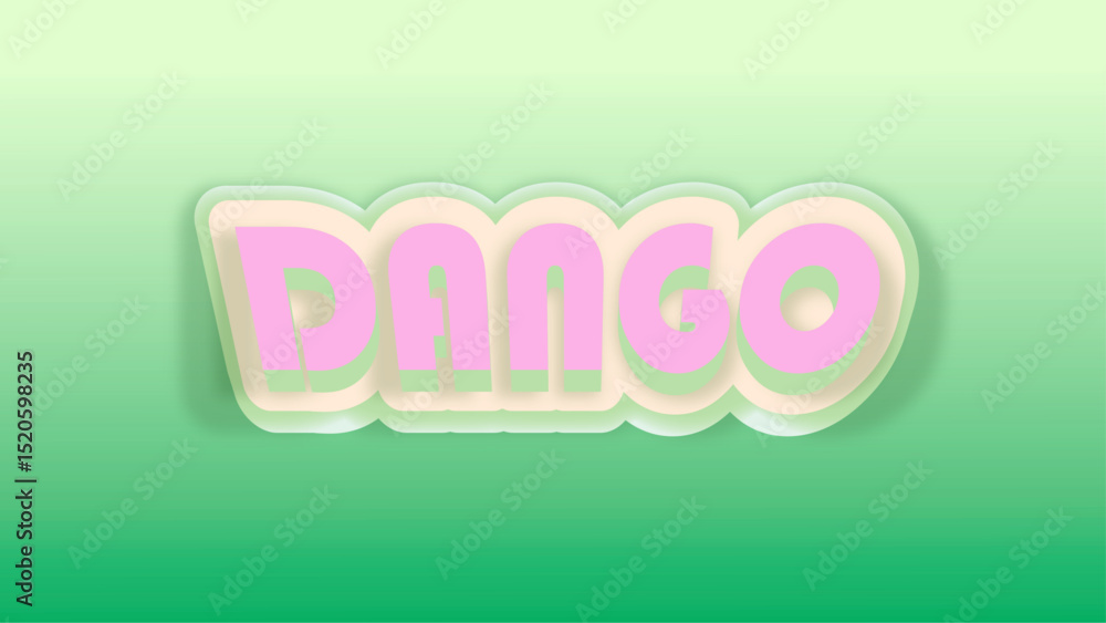Aufkleber editable text effect in green background ready to use