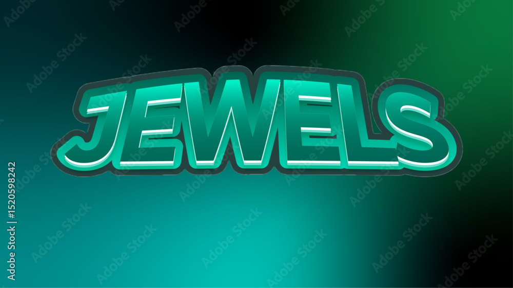 Poster editable text effect in cyan background ready to use
