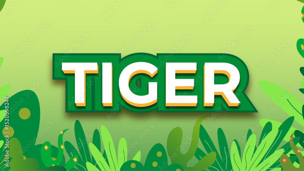 Poster editable text effect in green background ready to use