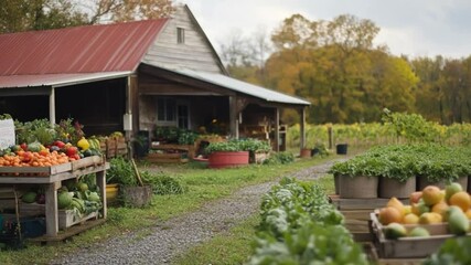 Autumn Harvest at the Farm Stand