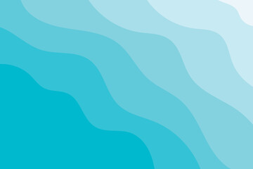 turquoise wavy background in horizontal screen frame