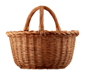 Crafting a woven basket artisanship home natural light techniques isolated on transparent background