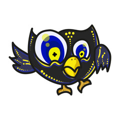 A collection of Halloween vector stickers