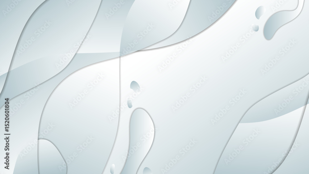 Poster abstract white and grey gradient color with liquid background