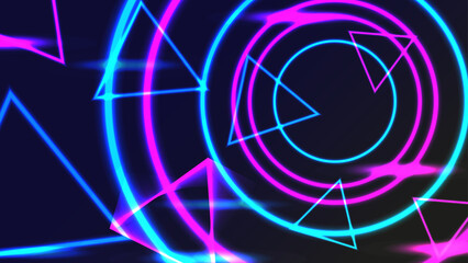 Modern vibrant neon light vector background
