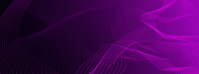 Minimalism abstract purple wave background