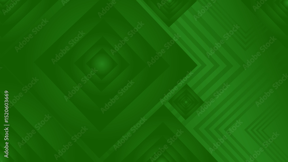 Aufkleber abstract background green color with abstract shapes