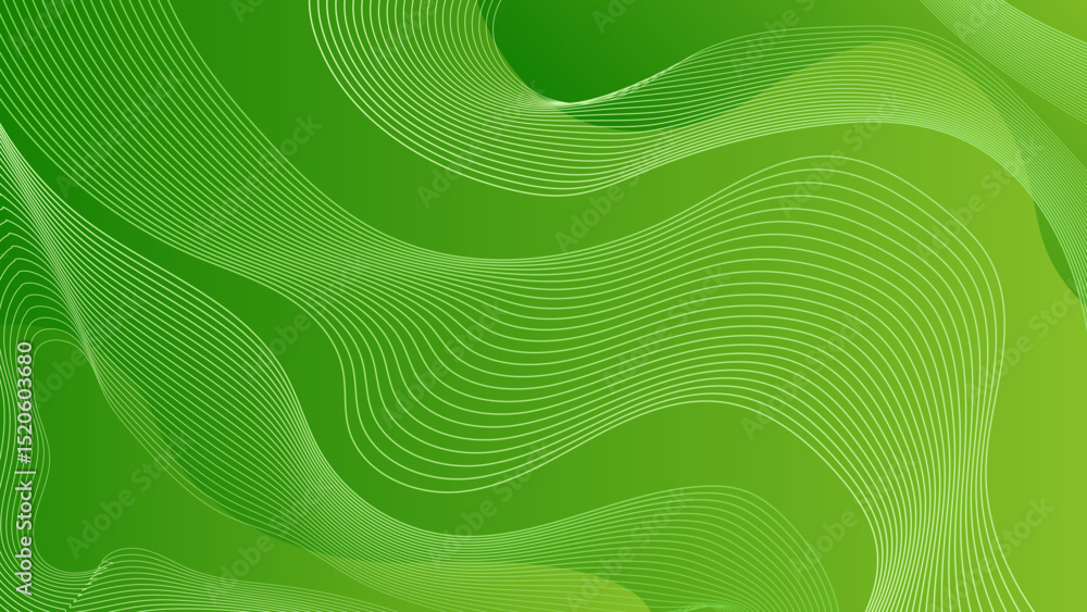 Aufkleber abstract background green color with abstract shapes