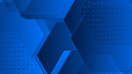 Blue modern abstract vector shape background