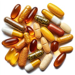 Vitamin Dietary Supplement  high resolution   for isolate image