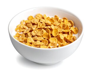 Cereal in a bowl of milk