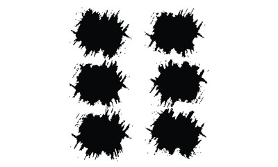 Black paint splatters