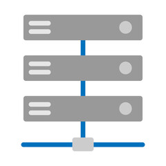Server Vector Flat Icon Design