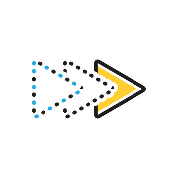 Multi color icon for ahead