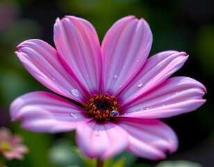 Obraz premium soft focused flower with water on petals