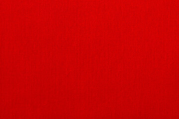 Dark red cotton fabric cloth texture background, seamless pattern of natural textile.