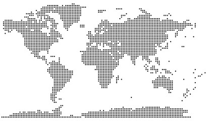 Trending realistic dotted world map feathering abstract country boundary in dotted shape. Spotted dotted world map illustration of the planet in a circular design in geography focused graphics