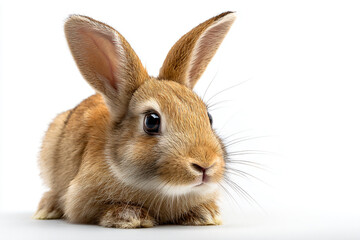Obraz premium a small rabbit sitting on a white surface