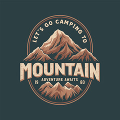 Adventure logo emblem design illustration