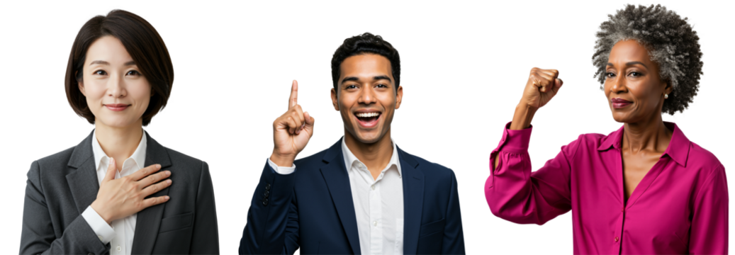 Diverse Group of Professionals Celebrating Success and Teamwork in Business Setting