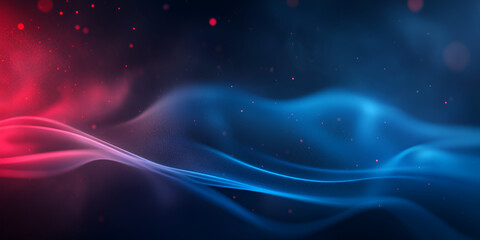 Smooth Red and Blue Light Waves in Abstract Motion

