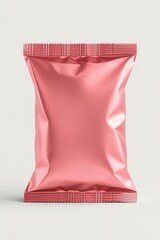 Rose gold foil pouch packaging mockup