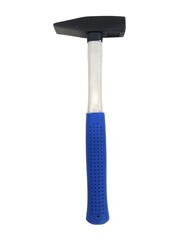 Hammer isolated on a white background with clipping path. Top view.