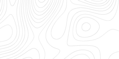 White background topography contour map with various seamless abstract geometric stripes, geological abstract Topographic contour lines map seamless pattern,  geometric pattern of gray lines.