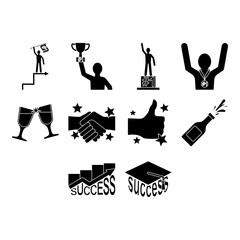 success clip art set