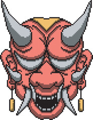 oni mask japanese scary color