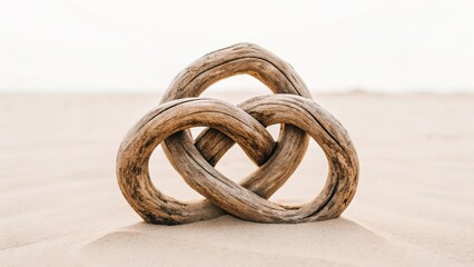 A traditional burlap sack, filled to the brim with finely milled white flour, stands upright on a rustic dark wooden surface, highlighting essential baking ingredients and a natural, wholesome aesthet