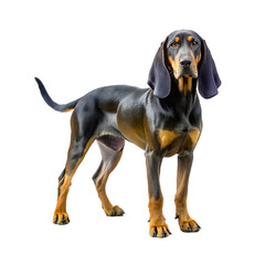 Black and tan coonan dog