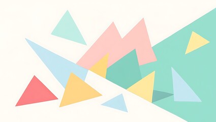 Abstract pastel triangle pattern background