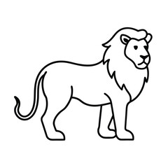 Obraz premium silhouette of a lion