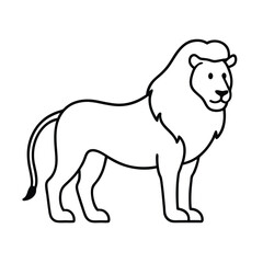 Obraz premium silhouette of a lion