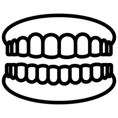 dentist line icon