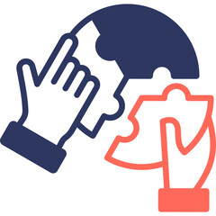 Obraz premium Collaboration Tools mixed color icon