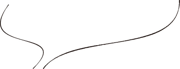 Fototapeta premium シンプルな手描き風のふきだしのイラスト