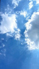 blue sky with clouds