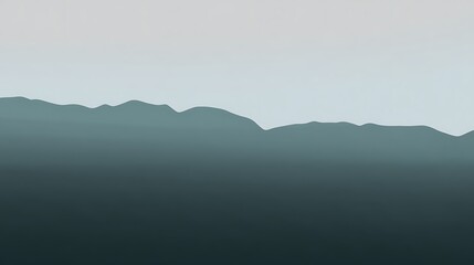 Abstract mountain range with gradient background